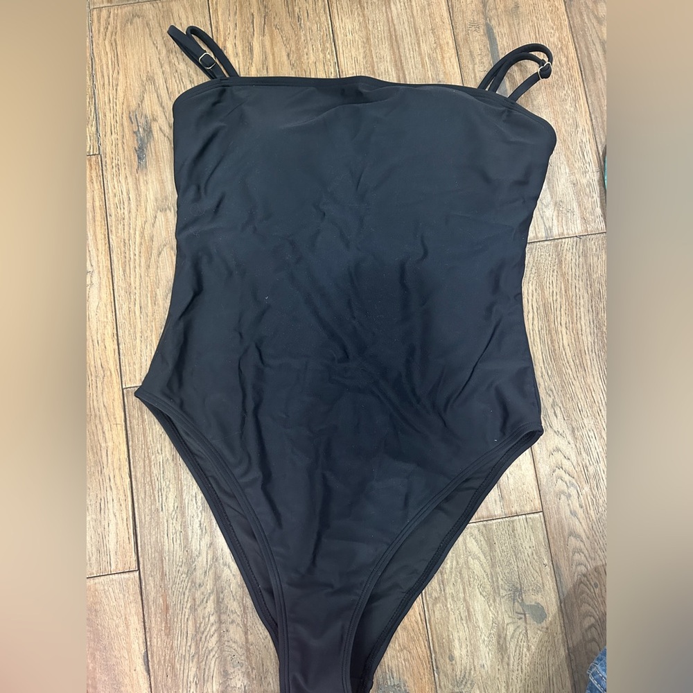 Black One-Piece Swimsuit